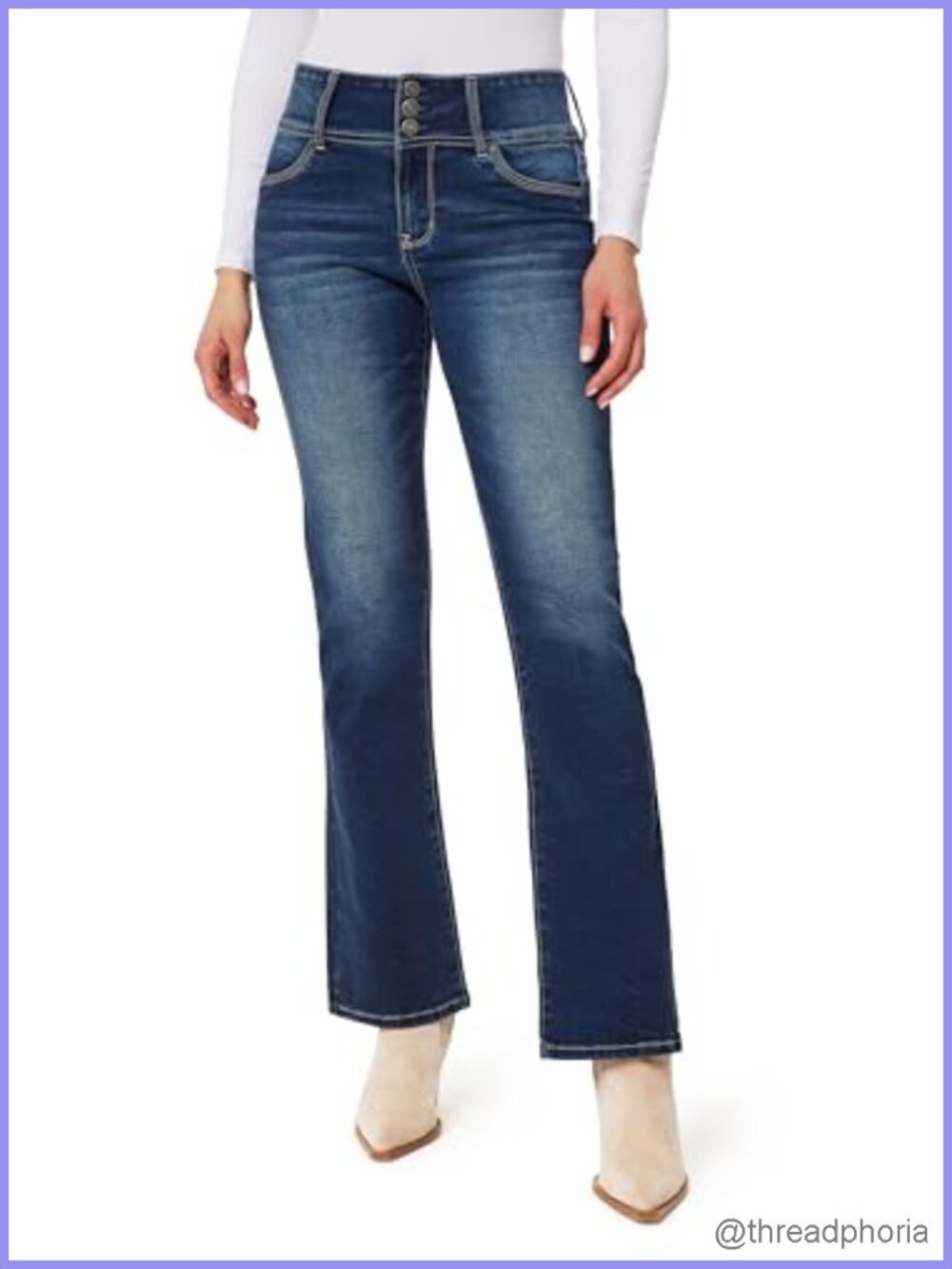 High Rise Insta Soft Bootcut Jeans Stretch Denim Juniors Sizes 0-17